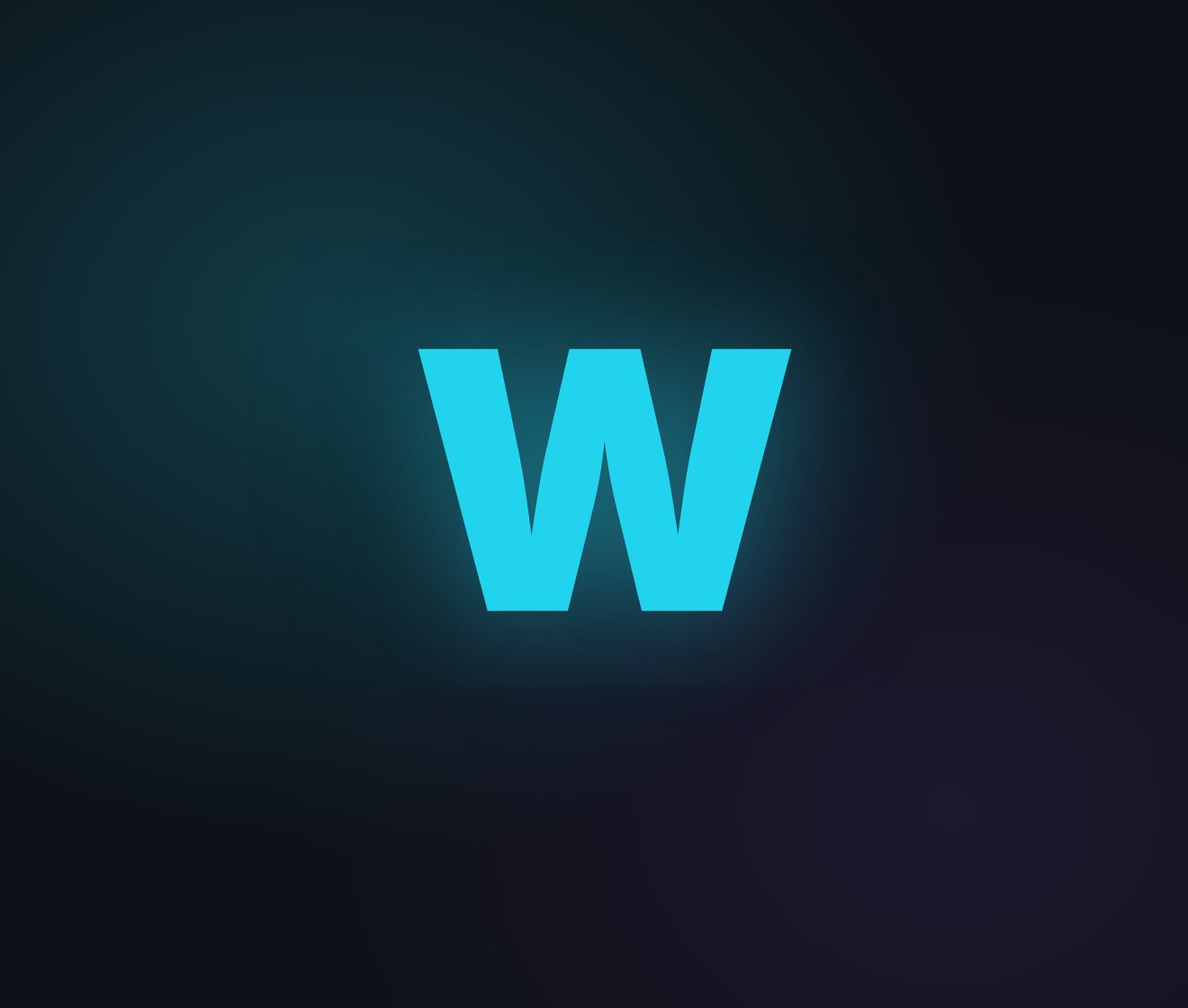 CreDub key art: the cyan W